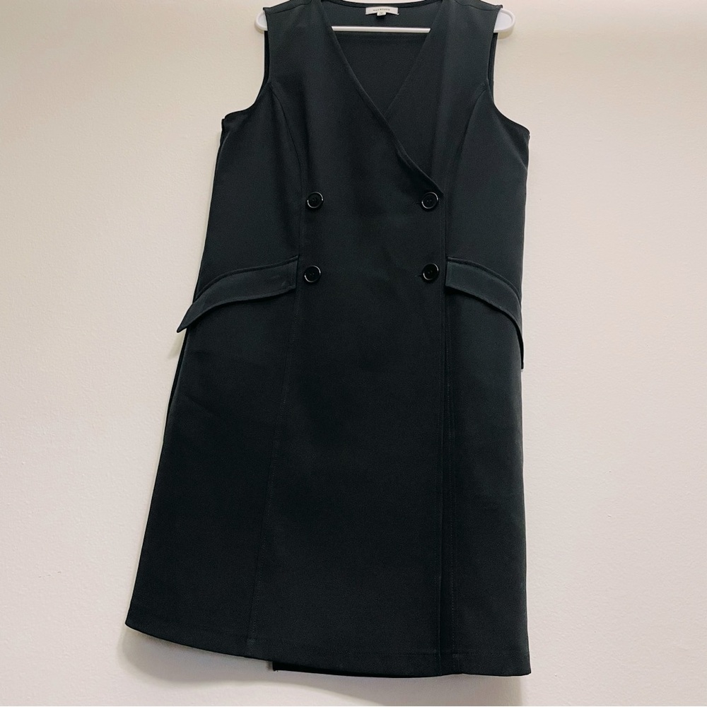 Max Studio Black Vest Suit Jacket Dress